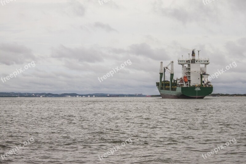 Cartagena Ship Sea Bay Horizon