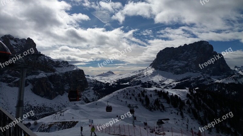 Italy Sella Ronda Dolomites Free Photos