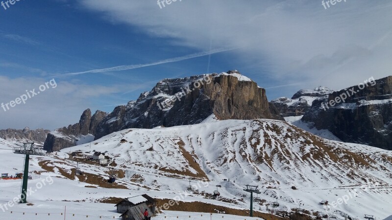 Italy Sella Ronda Dolomites Free Photos