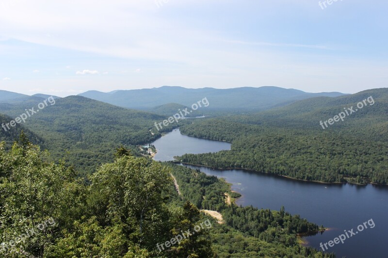 Mont-tremblant Lakes Landscape Nature Free Photos