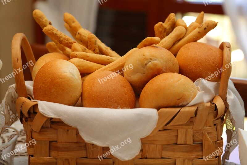 Bread Basket Sandwiches Breadsticks Baker