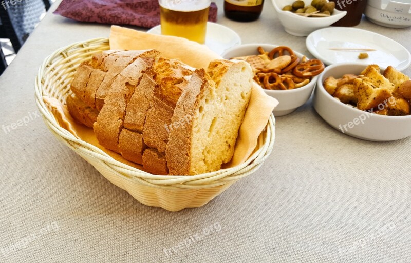 Bread Meal Fresh Restaurant Appetizer