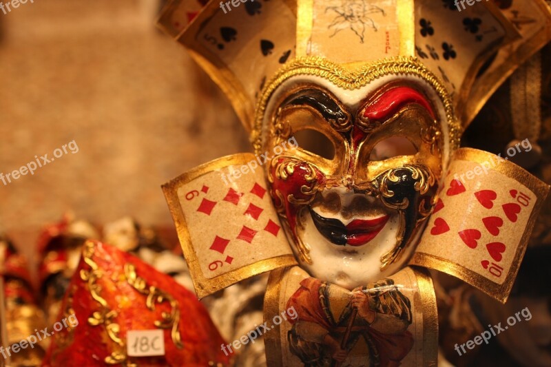 Venice Carnival Costume Mask Italy