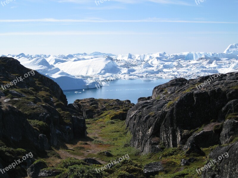 Jakobshavn Icebergs Greenland The Icefjord Free Photos