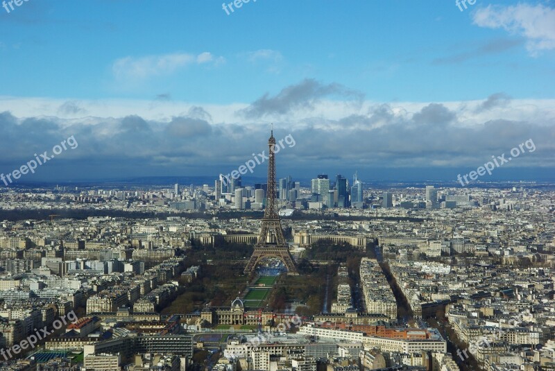 Paris City Landscape Metropolis Light