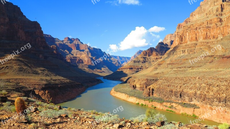 Usa Grand Canyon The Grand Canyon Landscape Rocks