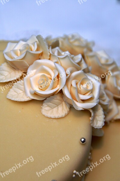 Cake Wedding Cake Marzipan Marzipan Decoration Marzipan Roses