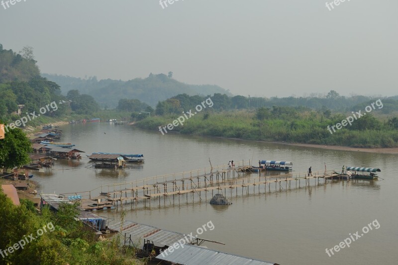 Golden Triangle Laos Boats River Boat