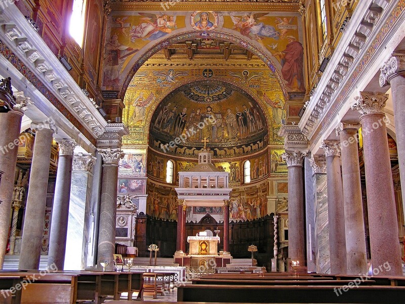 Santa Maria In Trastevere Rome Italy Europe Church