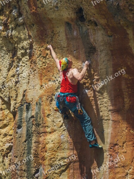 Rock Climber Rock The Purpose Of The An Effort Breakage