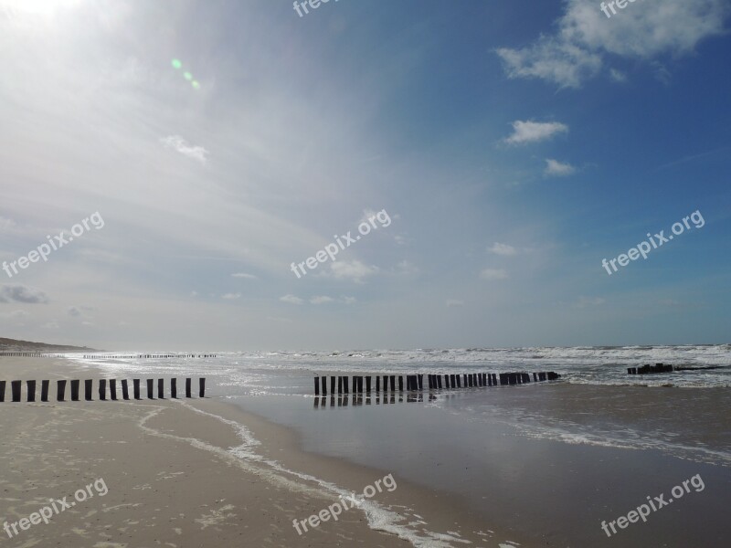 North Sea Beach Sea Coast Sandy Beach