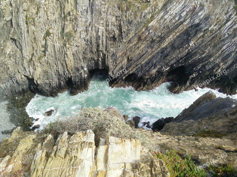 Ocean Stone Rocks Sea Nature