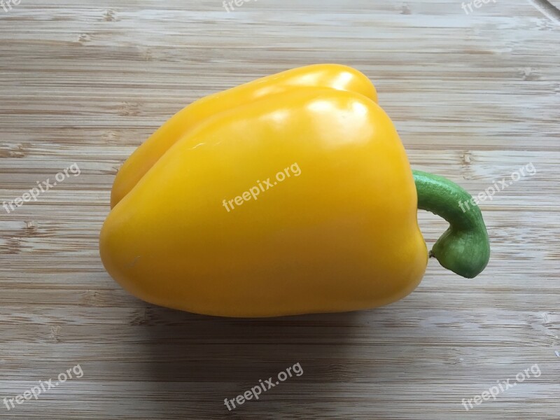 Paprika Yellow Healthy Pepper Yellow Peppers