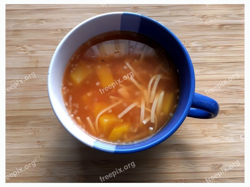 Consommé Cup Soup Noodles Eat Lunch