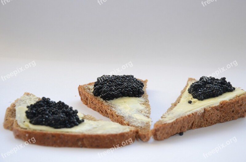 Caviar Black Caviar A Sandwich Oil Breakfast