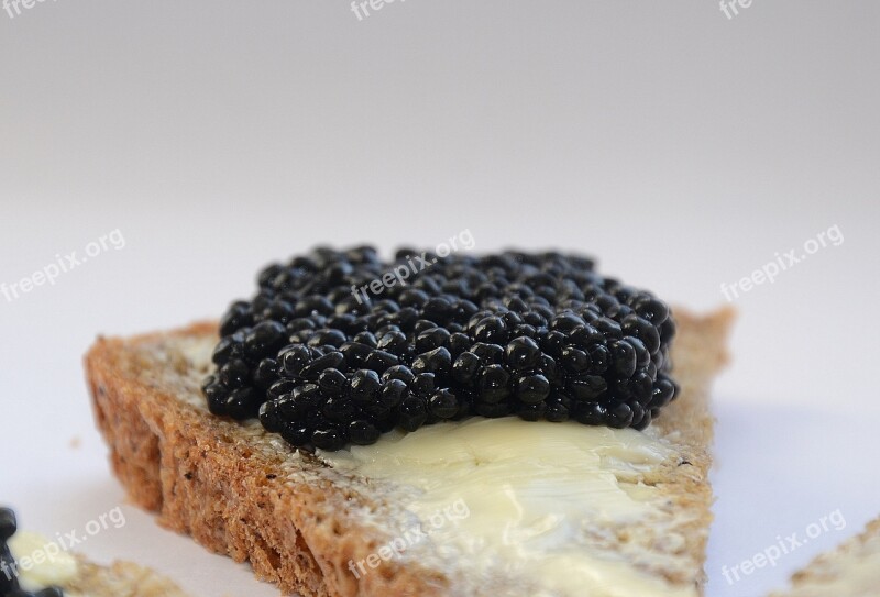 Caviar Black Caviar A Sandwich Oil Breakfast