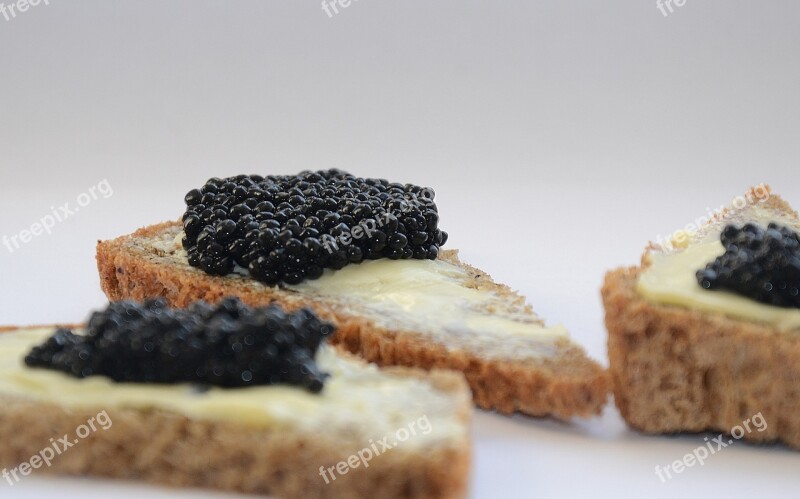 Caviar Black Caviar A Sandwich Oil Breakfast