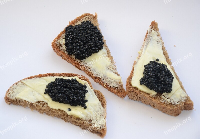 Caviar Black Caviar A Sandwich Oil Breakfast