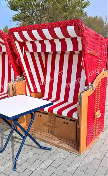 Beach Chair Baltic Sea Promenade Sea View Break