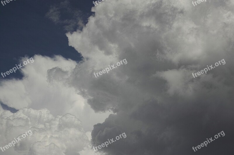 Cloud Rain Texture Abstract Landscape