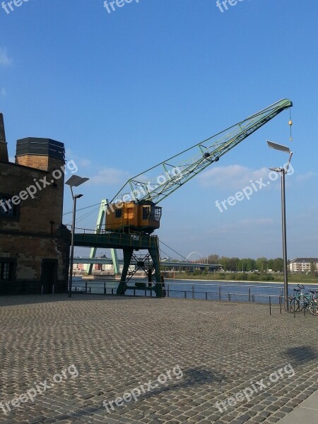 Crane Cologne Port Lifting Crane Free Photos