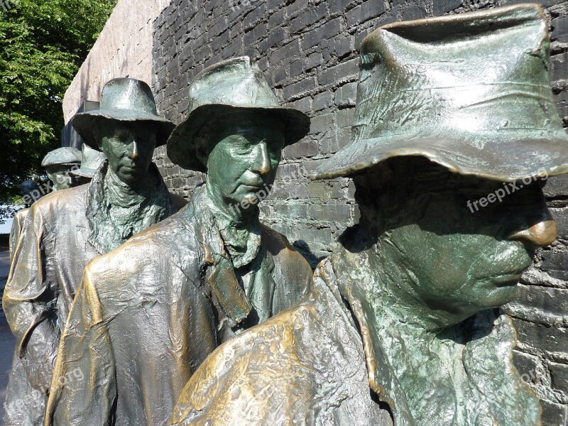 Bread Line Depression Fdr Fdr Monument Washington