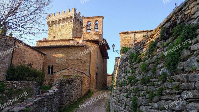 Middle Ages Borgo Torre Medieval Tuscany