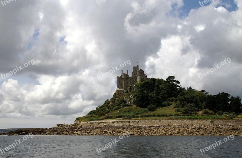 St Michaels Mount Uk Cornwall Free Photos