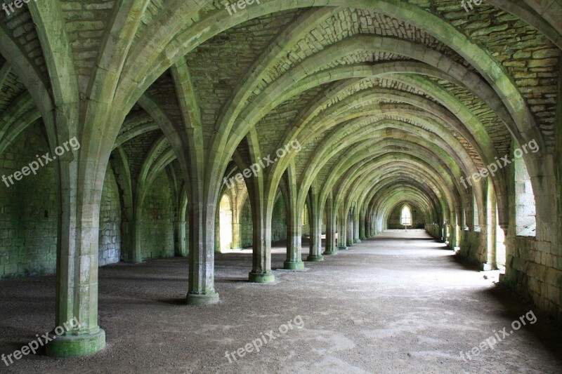 Fountains Abbey Uk Yorkshire Free Photos