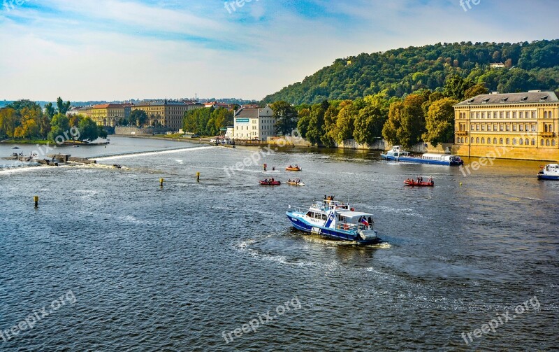 Prague River Vltava Travel Czech