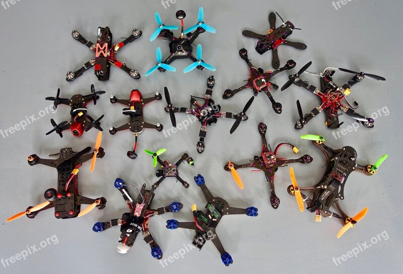 Quadcopter Drones Design Aviation Aerial