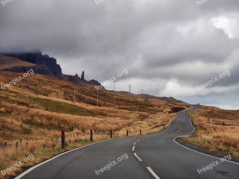 Skye Storm Scotland Landscape Nature