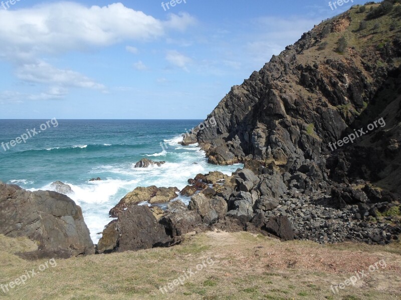 Byron Bay Ocean Australia Free Photos