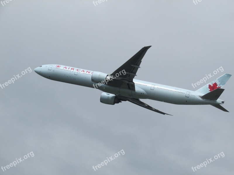 Plane Spotting Plane Heathrow Air Canada Take Off