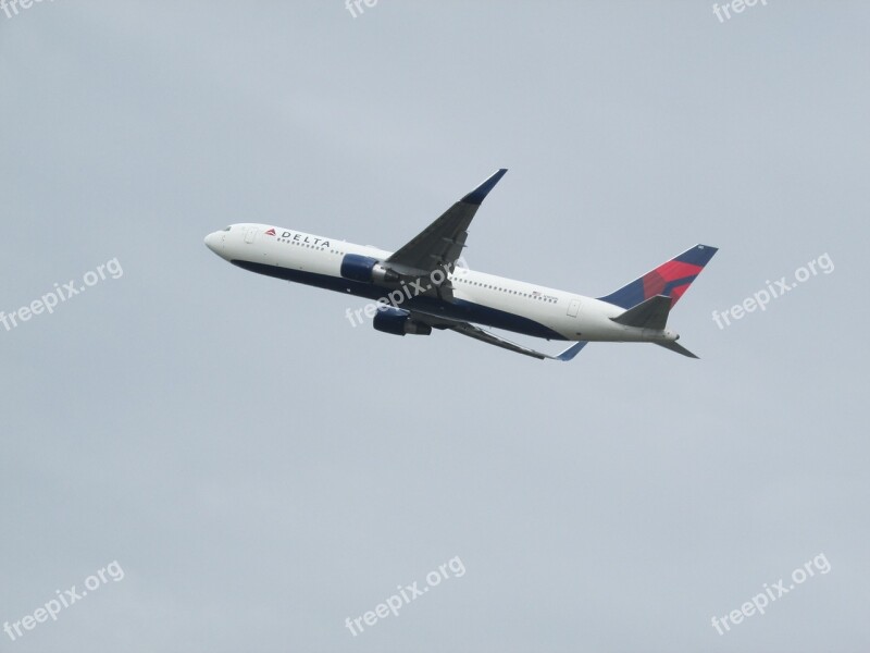 Plane Spotting Plane Heathrow Delta Airlines Take Off