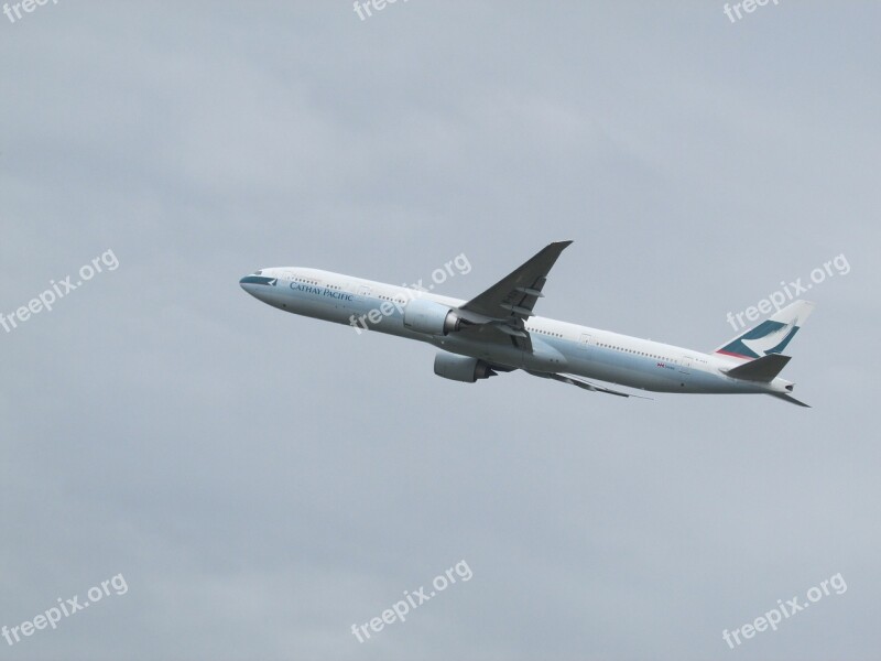 Plane Spotting Plane Heathrow Cathay Pacific Take Off