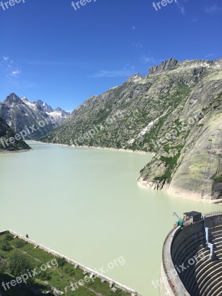 Dam River Water Hydroelectric Landmark