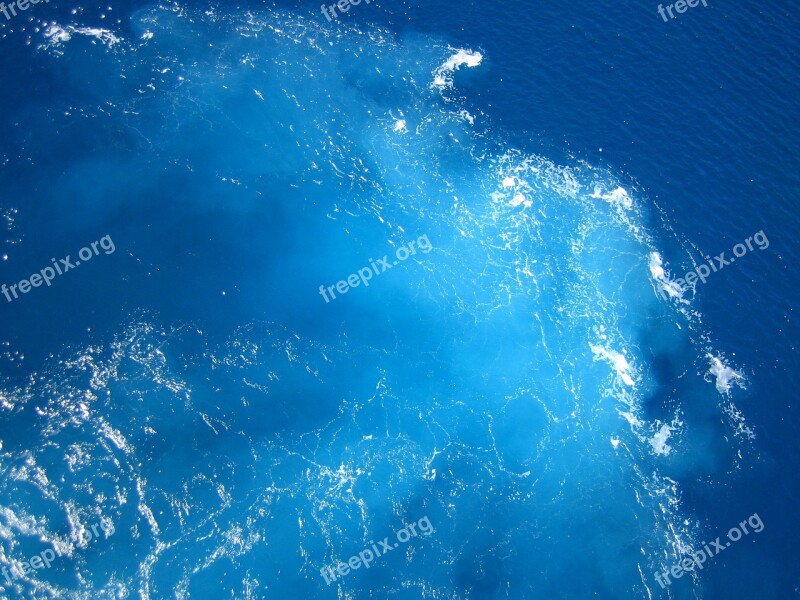 Sea Blue Water Whirlpool Turquoise