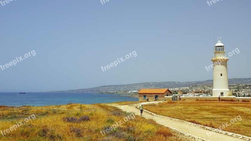 Lighthouse View Sea Path Landscape