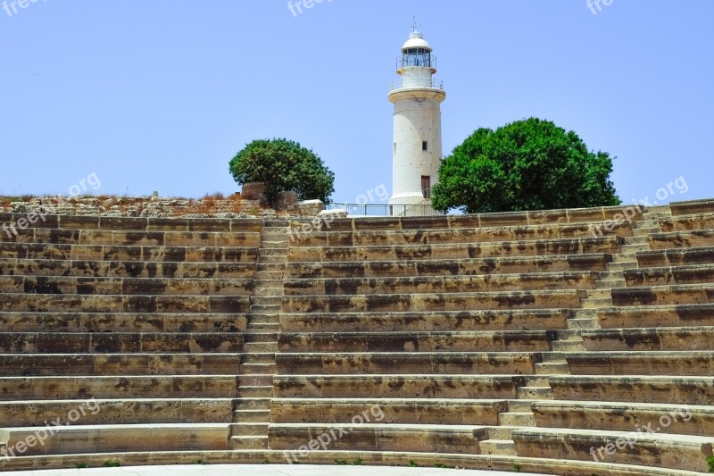 Ancient Theater Monument Stands Architecture Stone