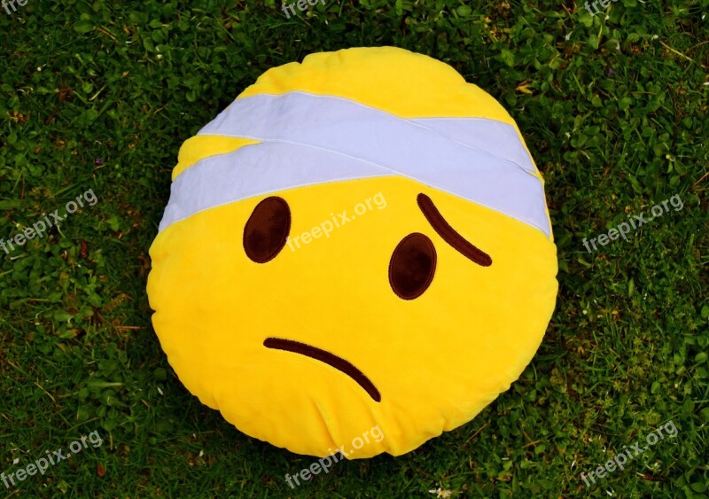 Get Well Soon Smiley Cute Plush Yellow