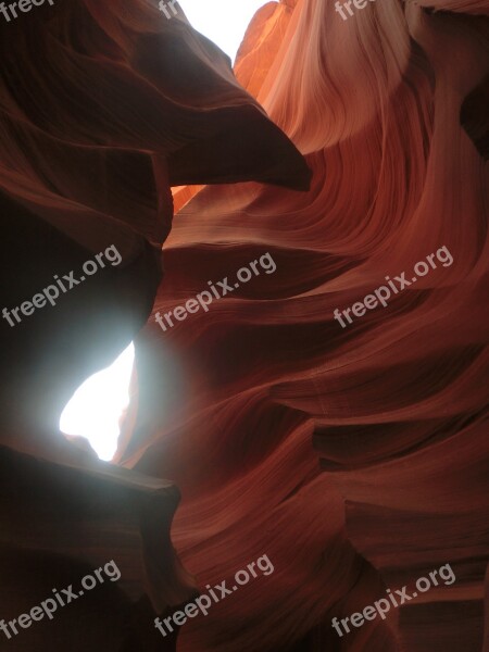 Antelope Canyon Arizona Usa Sand Stone Rock