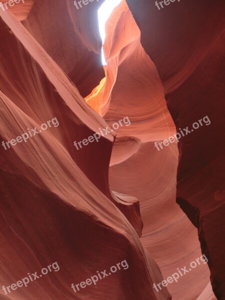 Antelope Canyon Arizona Usa Sand Stone Rock