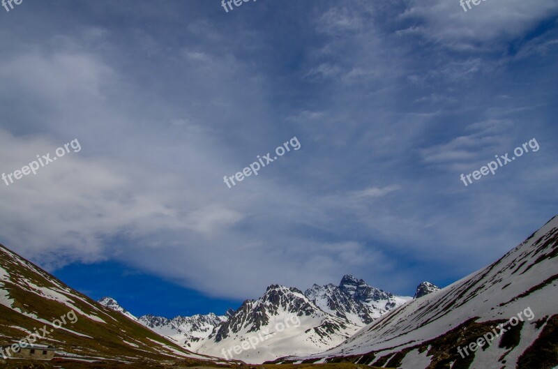 Highland Glacier Valley Valley Snow Stone