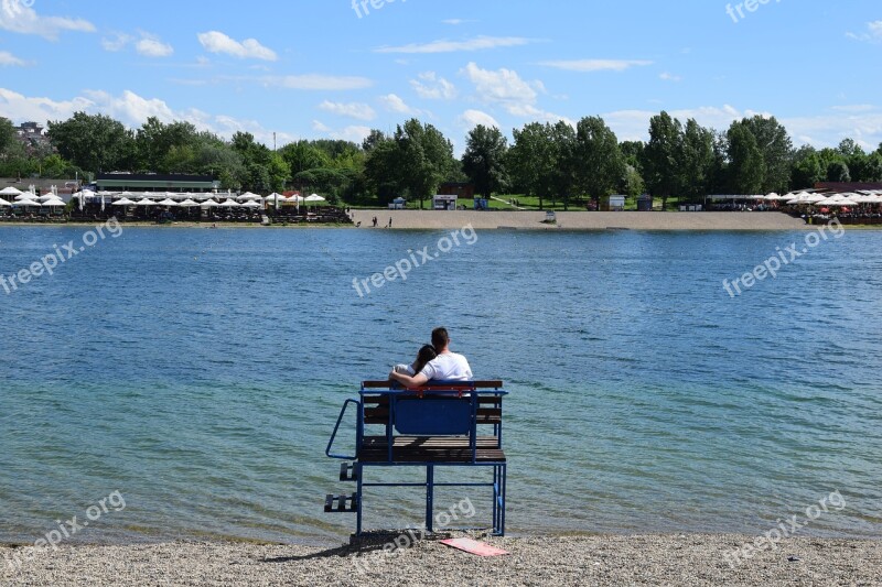 Couple Belgrade Lake Ada Ciganlija Love