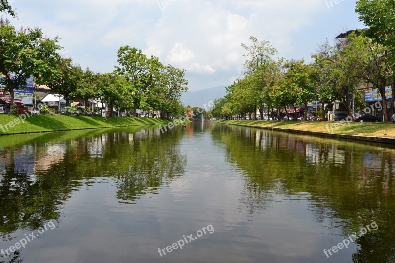 Chiang Mai Ancient City Channel Wall City