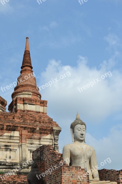 Thailand Buddha Ayutthaya Sacred East