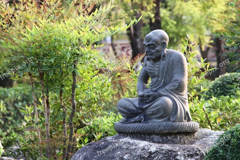 Stone Statue Buddhism Rome Hàn Monks