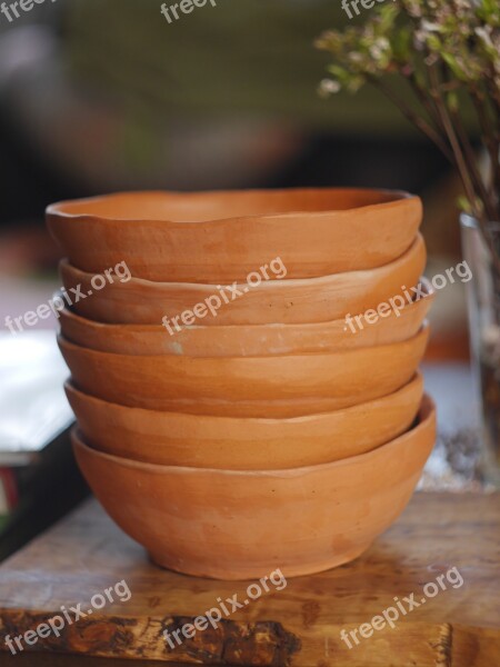 Clay Pots Pottery Earthenware Handmade Free Photos