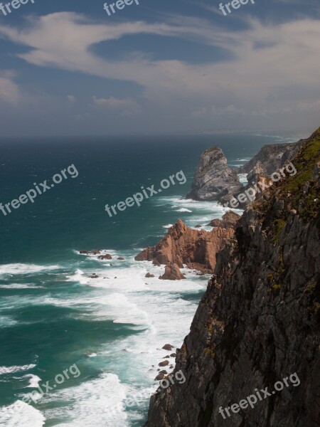 Cape Roca Cape Portugal Ocean Cliff